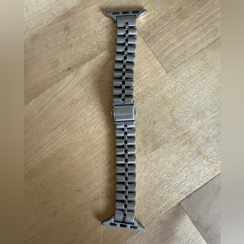 Silver Apple Watch Band
